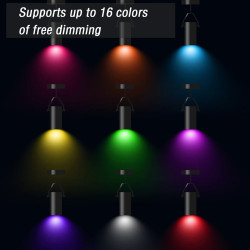 Żarówka LED GU10 5W RGB + Ciepły Biały | z Pilotem
