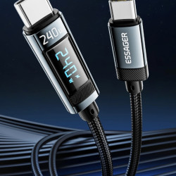 Kabel Essager 240W USB typu C do USB C 100W do szybkiego ładowania 2m