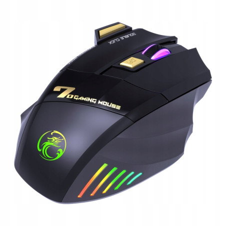 Myszka bezprzewodowa do gier iMICE GW-X7 sensor optyczny 3200 DPI RGB LED